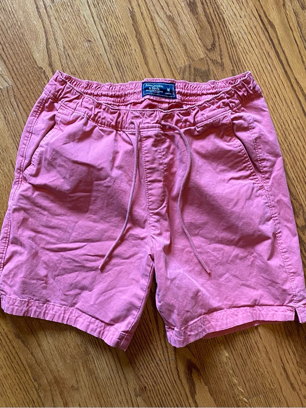 Abercrombie & Fitch Coral Pink Elastic Waist Shorts